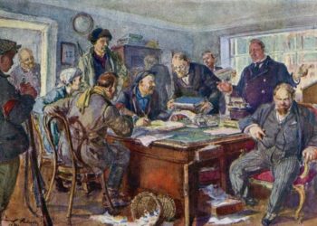 Картина «Рабочий контроль за производством». Художник Г.К. Савицкий